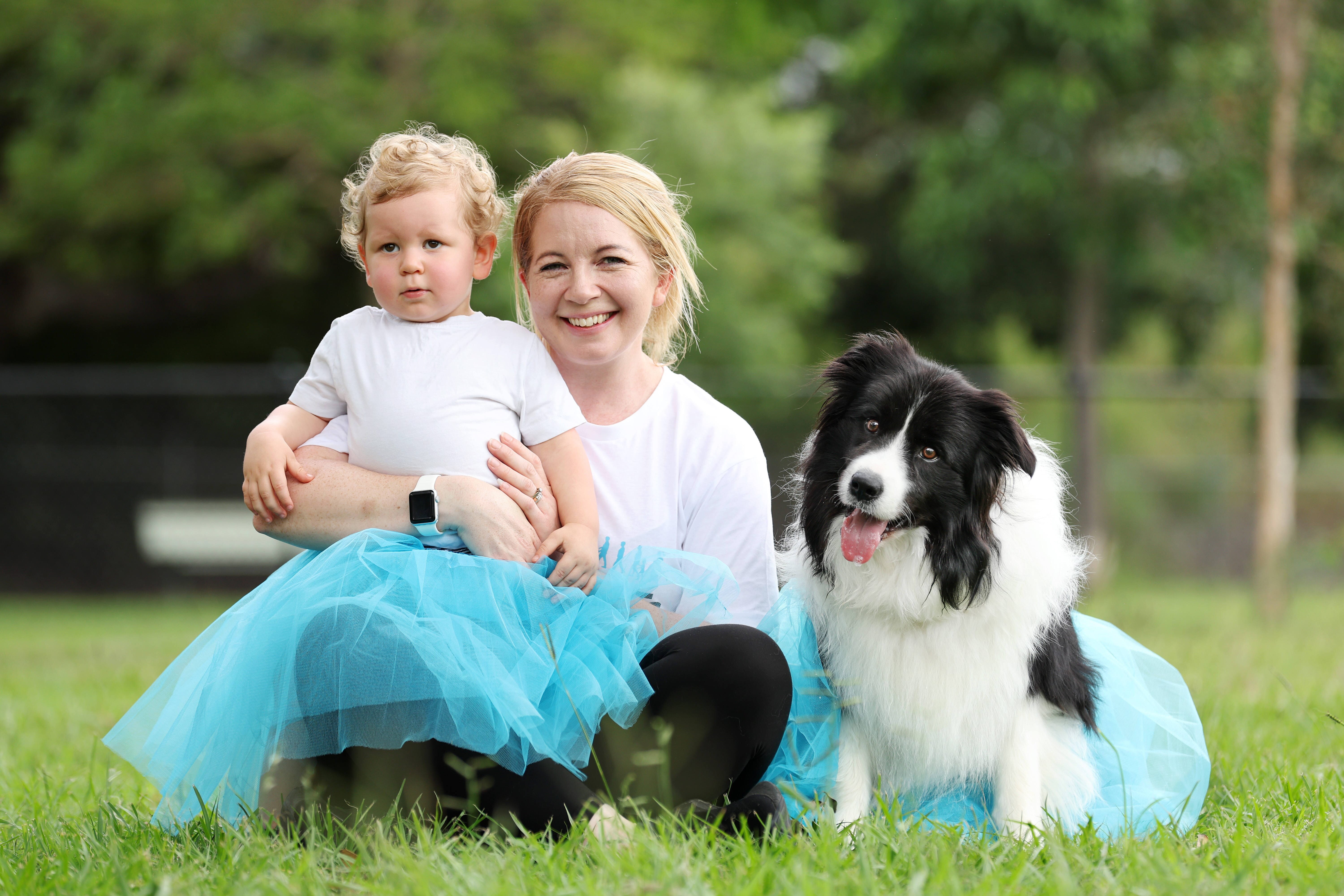 AGIG Steps Up Again to Support March4NETs in 2025 8 CHP Export 293224312 Amanda Stork with 18 month old Hugo and Luca the border collie for March4NETS t