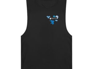 “Ask Me About Neuroendocrine Cancer” Camo Tank Top - Blue