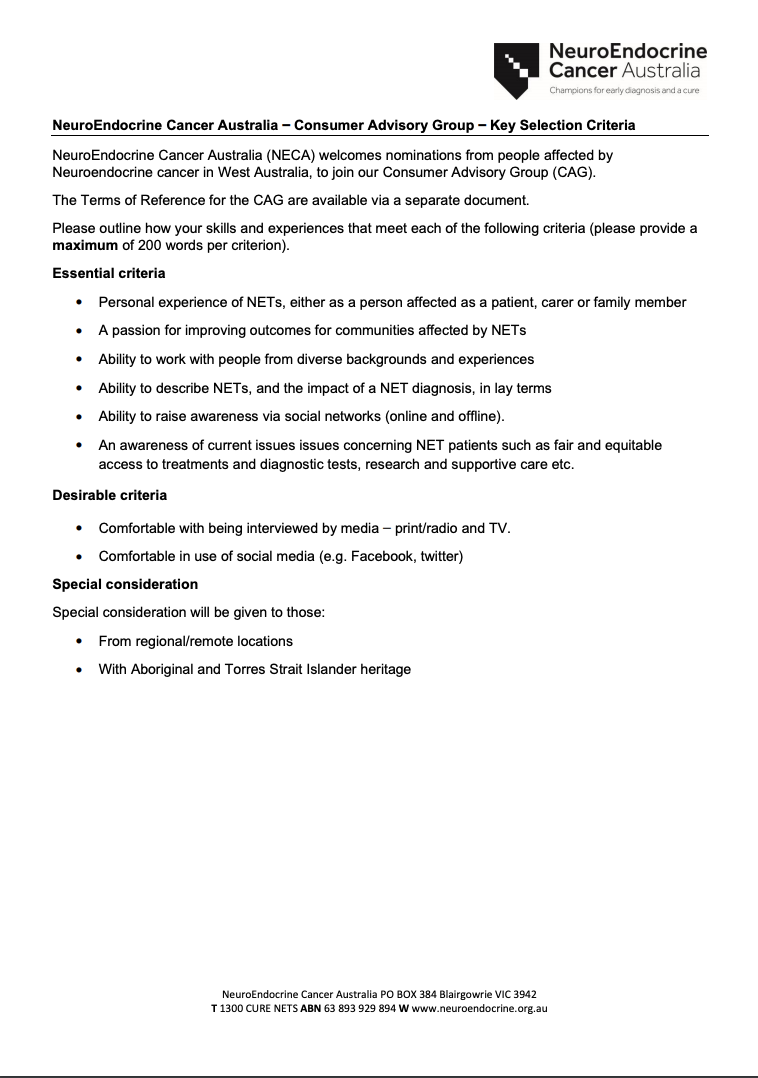 Call Out for a Consumer Advisory Representative from WA 2 Screen Shot 2020 06 30 at 12.01.49 pm