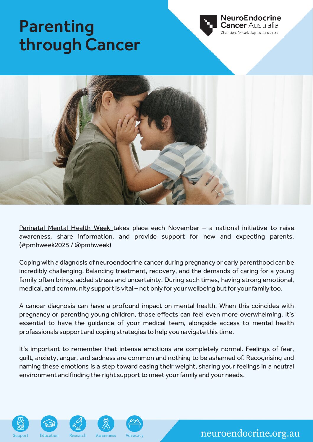 15 Wellness Wednesdays Fact Sheet Parenting Through Cancer