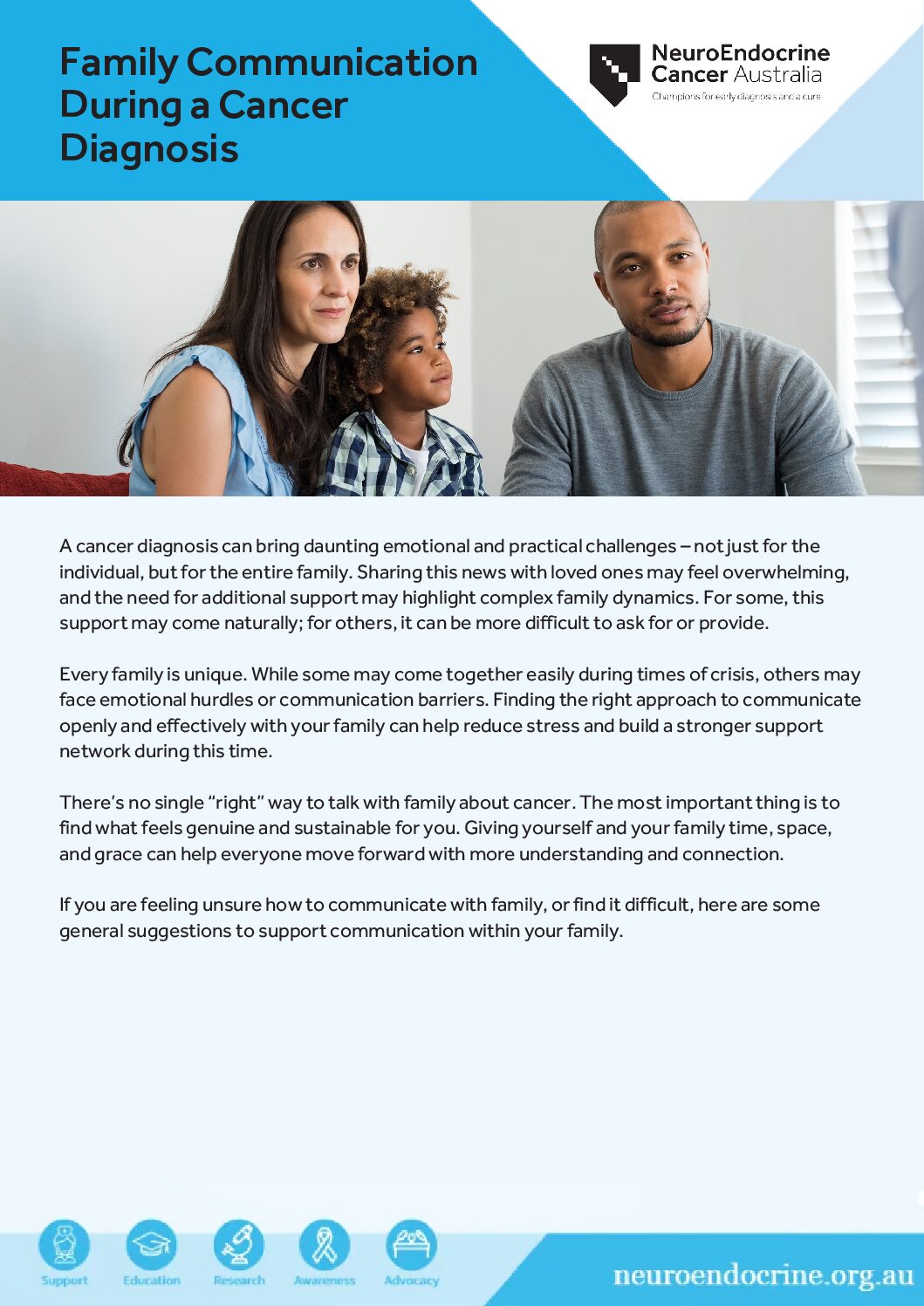 18 Wellness Wednesdays   Family Communication During A Cancer DiagnosisFact Sheets