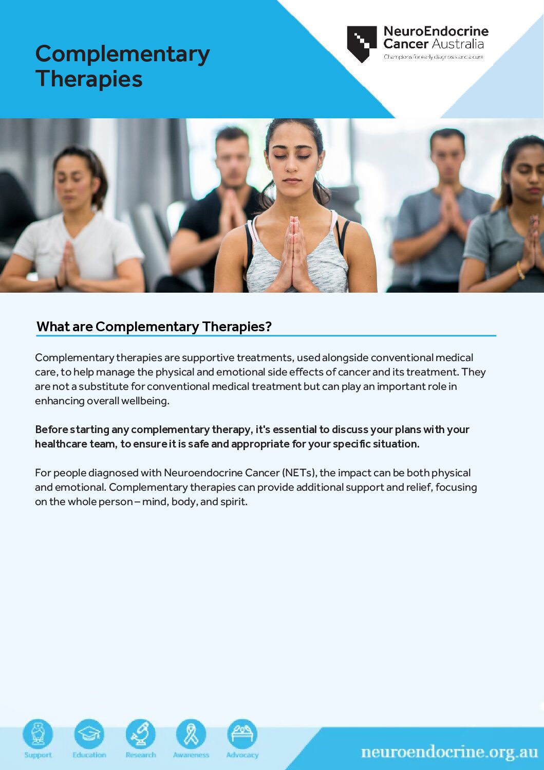 19 Wellness Wednesdays Complementary Therapies   Fact Sheets