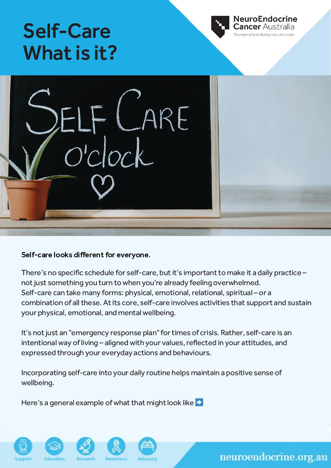25 Wellness Wednesdays Fact Sheet Self Care