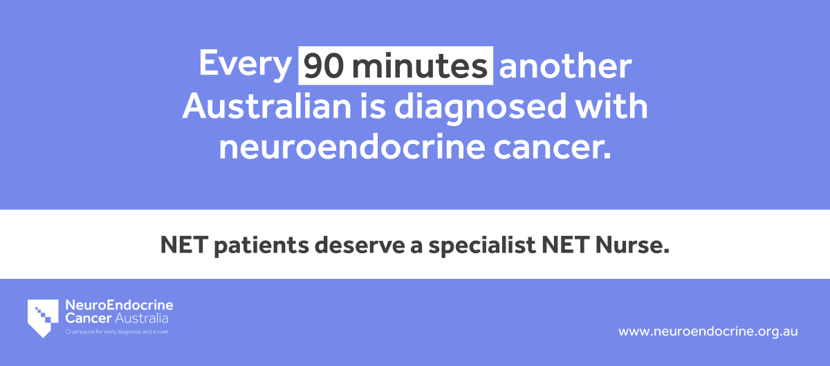 Every 90 minutes another Australian is diagnosed with neuroendocrine cancer.