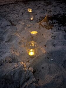 Tealights led the way