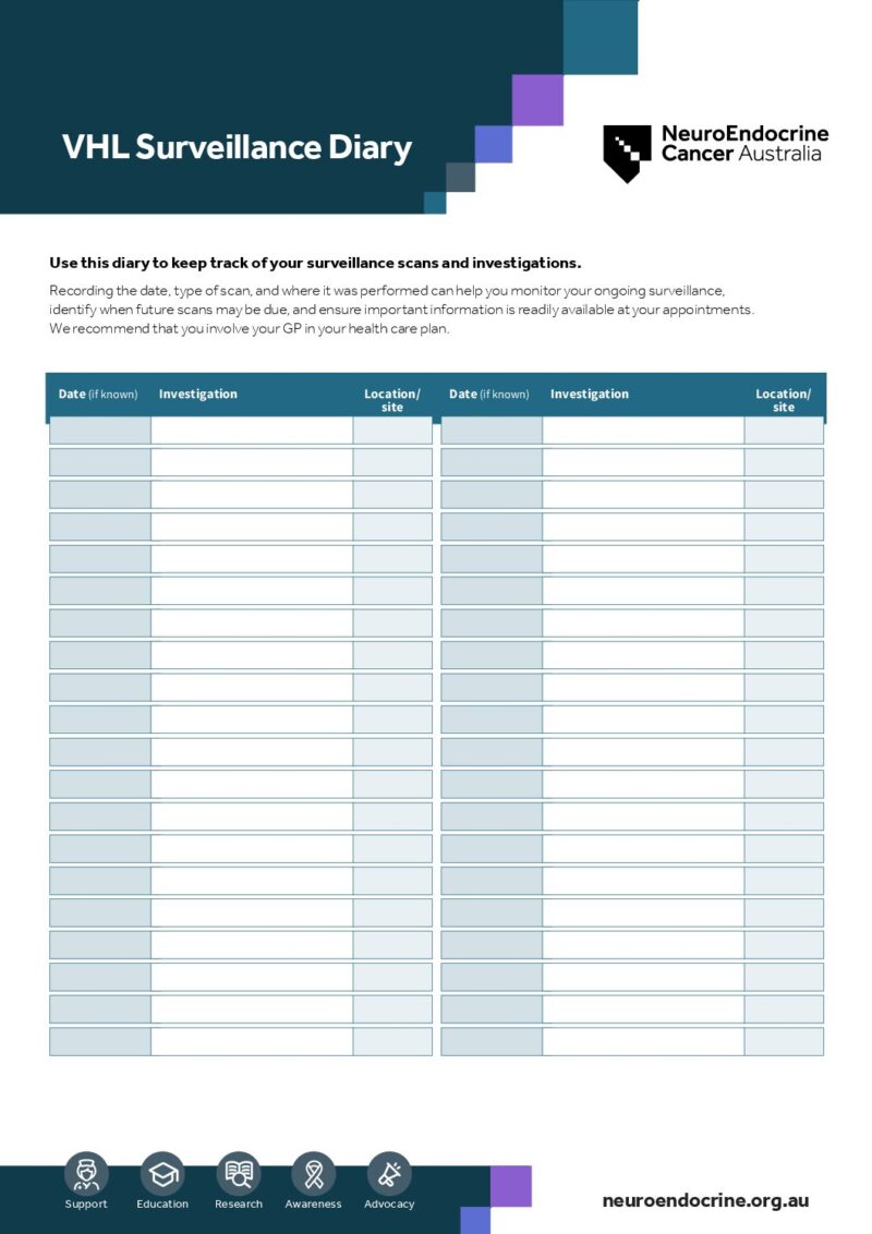 VHLSurveillance Diary A4